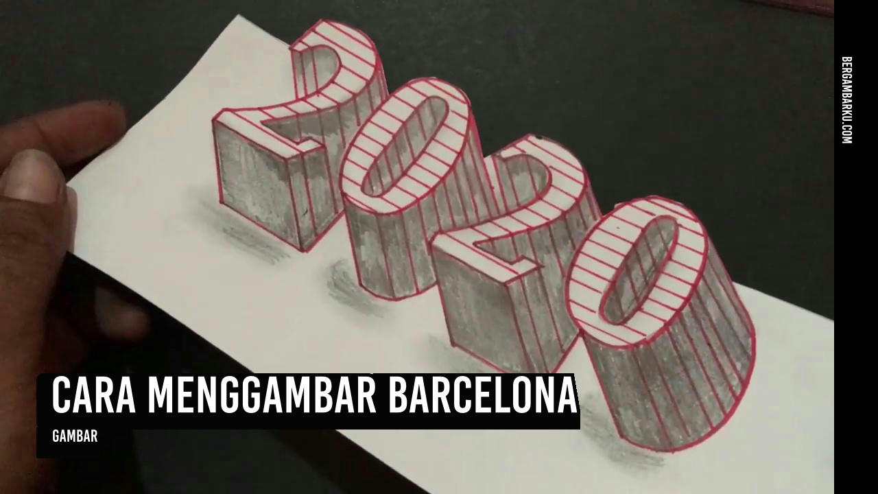 Cara Menggambar Barcelona