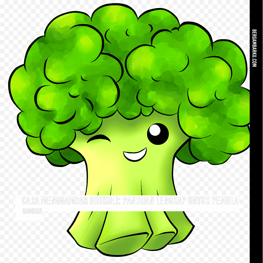 Cara Menggambar Brokoli