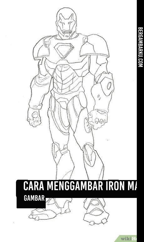 Cara Menggambar Iron Man
