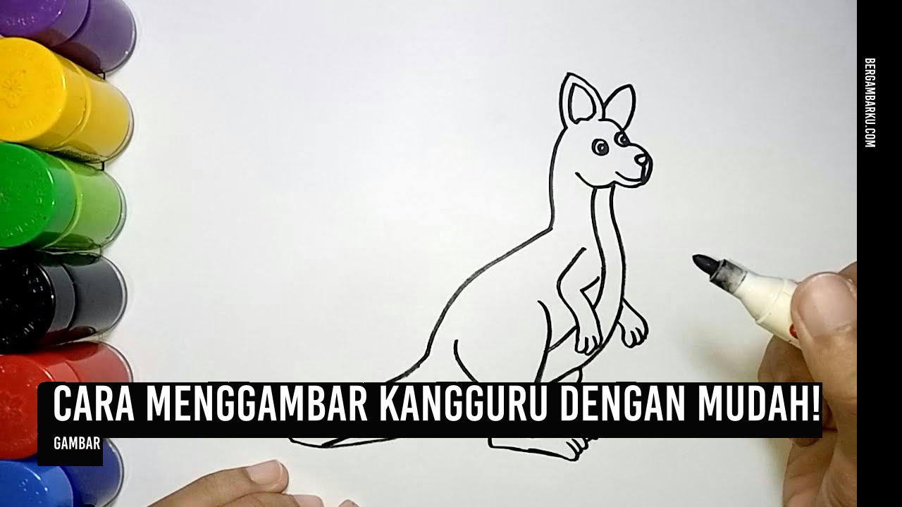 Cara Menggambar Kangguru