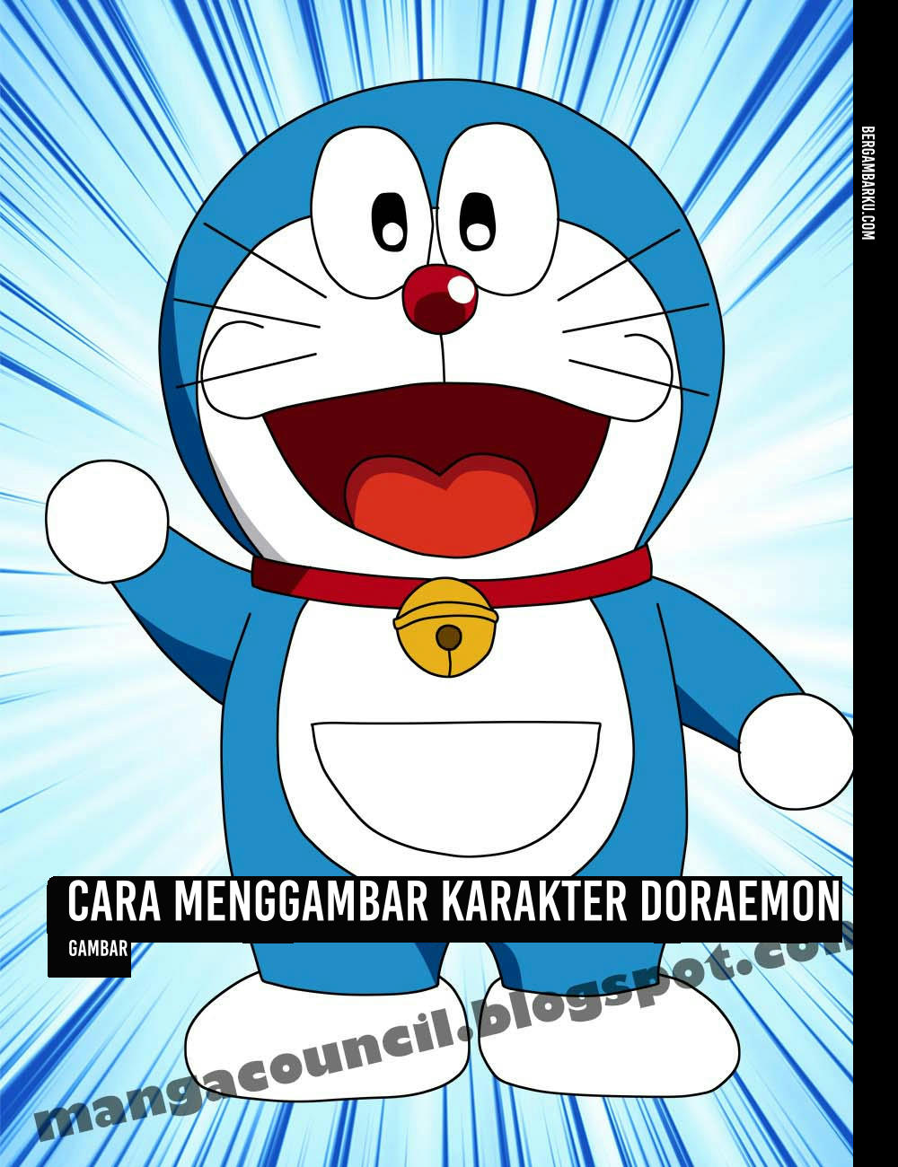 Cara Menggambar Karakter Doraemon