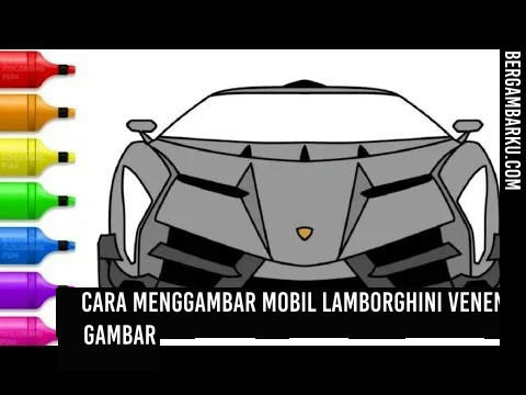 Cara Menggambar Mobil Lamborghini Veneno