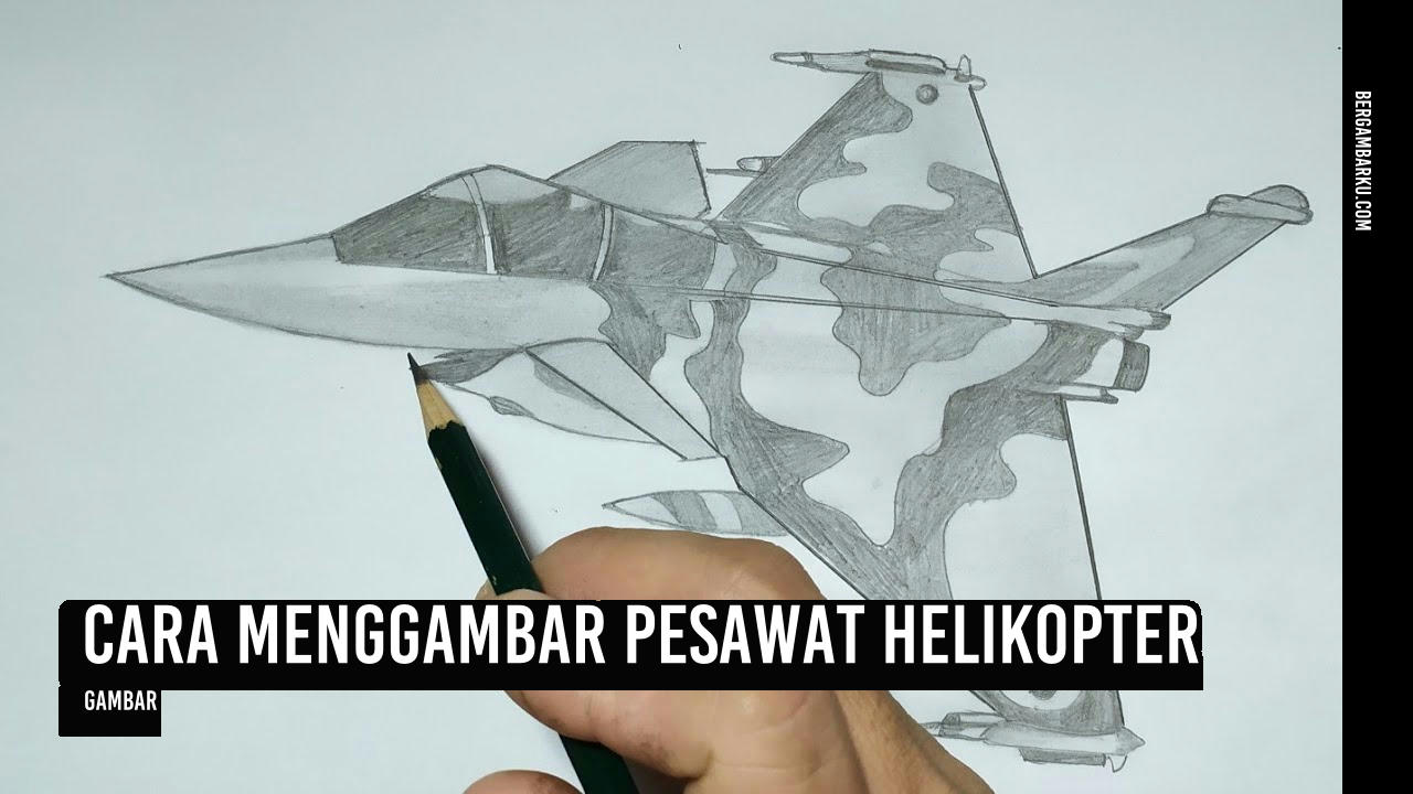 Cara Menggambar Pesawat Helikopter