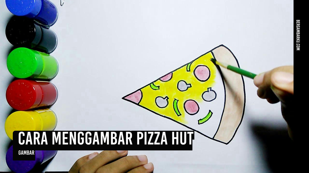 Cara Menggambar Pizza Hut