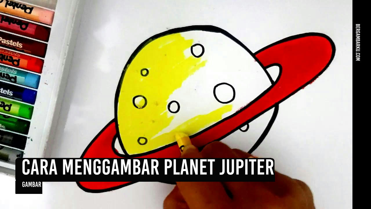 Cara Menggambar Planet Jupiter