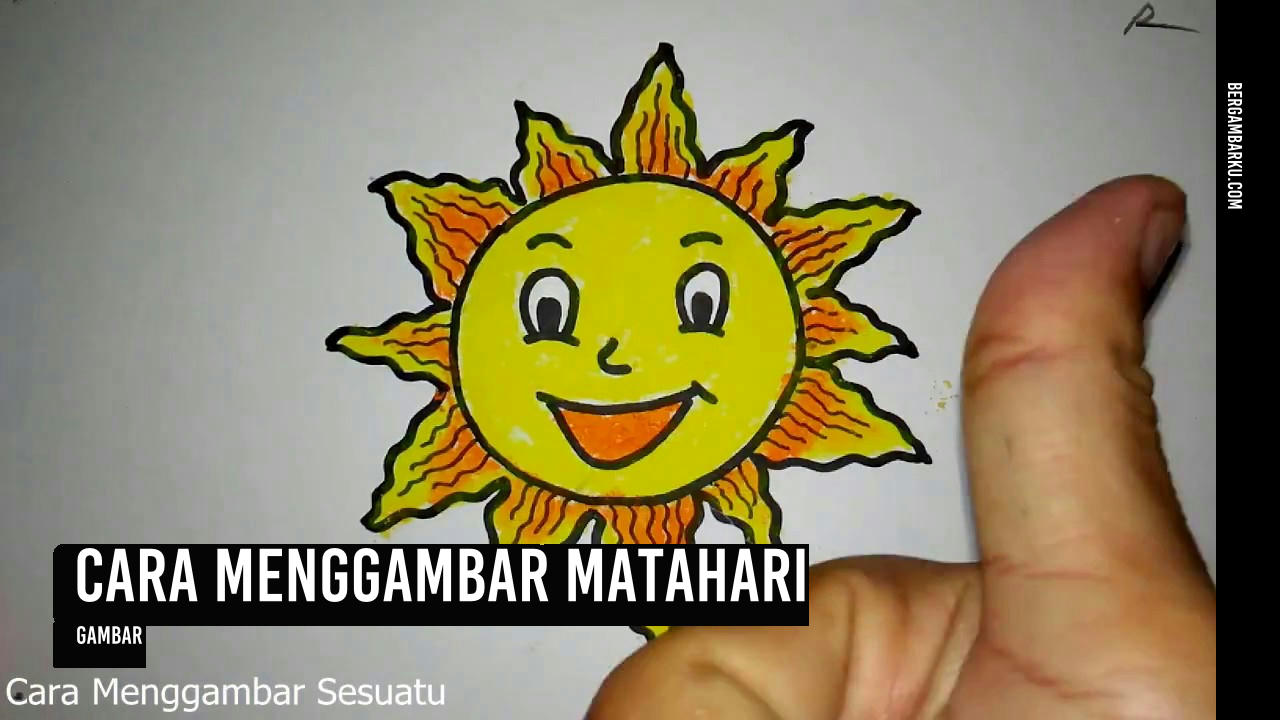 Cara Menggambar Matahari