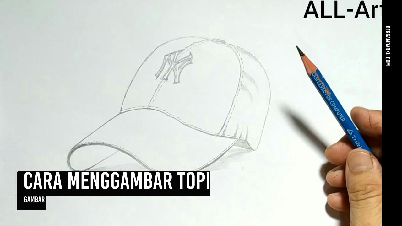 Cara Menggambar Topi